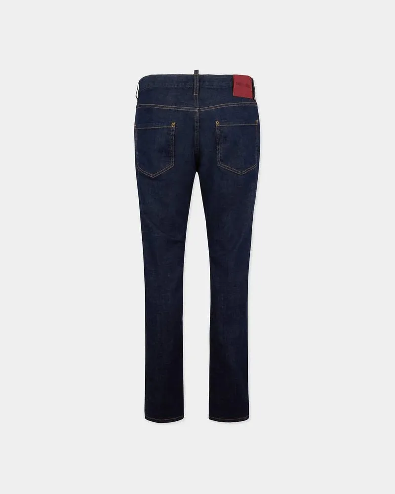 Dsquared2 Mid-Rise Straight-Leg Jeans — Navy Navy