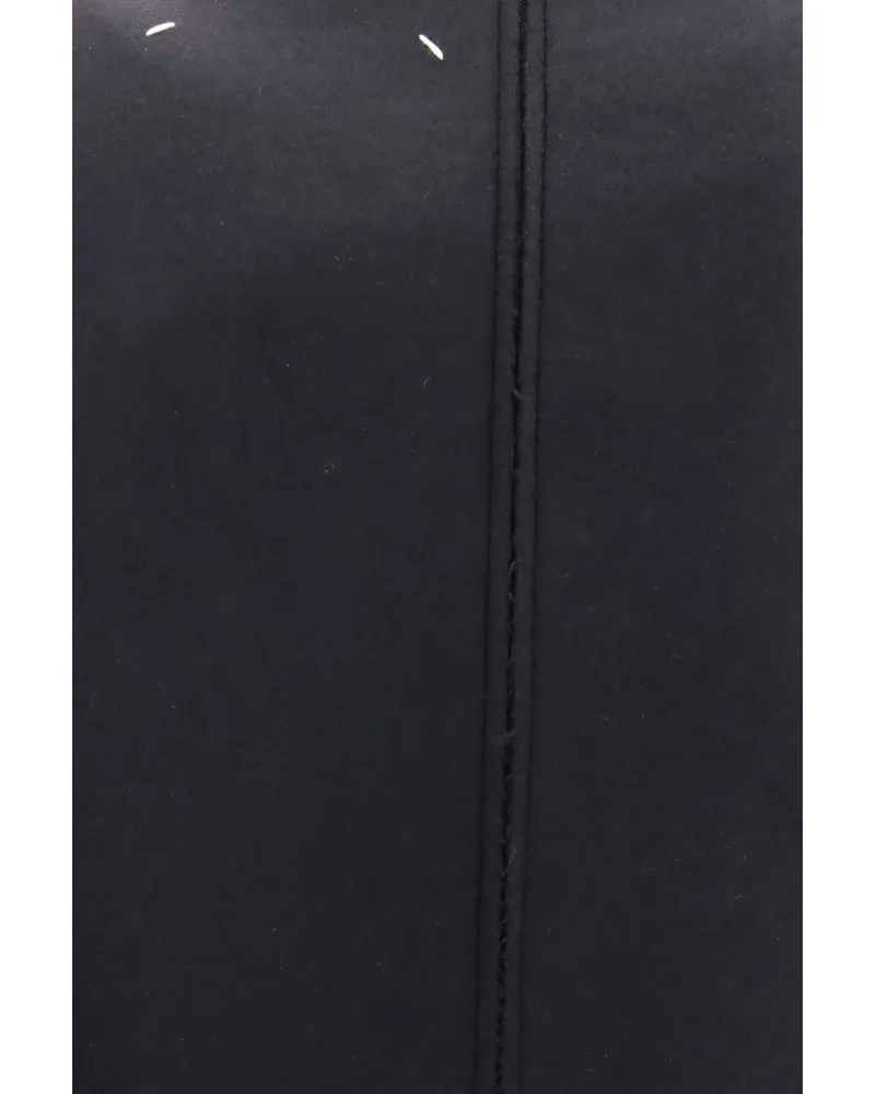 Maison Margiela Women's Dress, Virgin Wool Midi, Black Fleece (ovis Aries Black