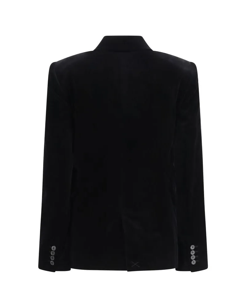 KHAITE Rolo Blazer — Black Black