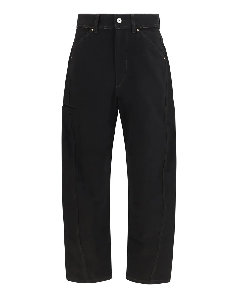 Christophe Lemaire Twisted Seam Denim Trousers — Black Black