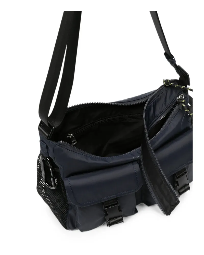 A.P.C. Nylon Backpack Shoulder Bag — Blue Blue