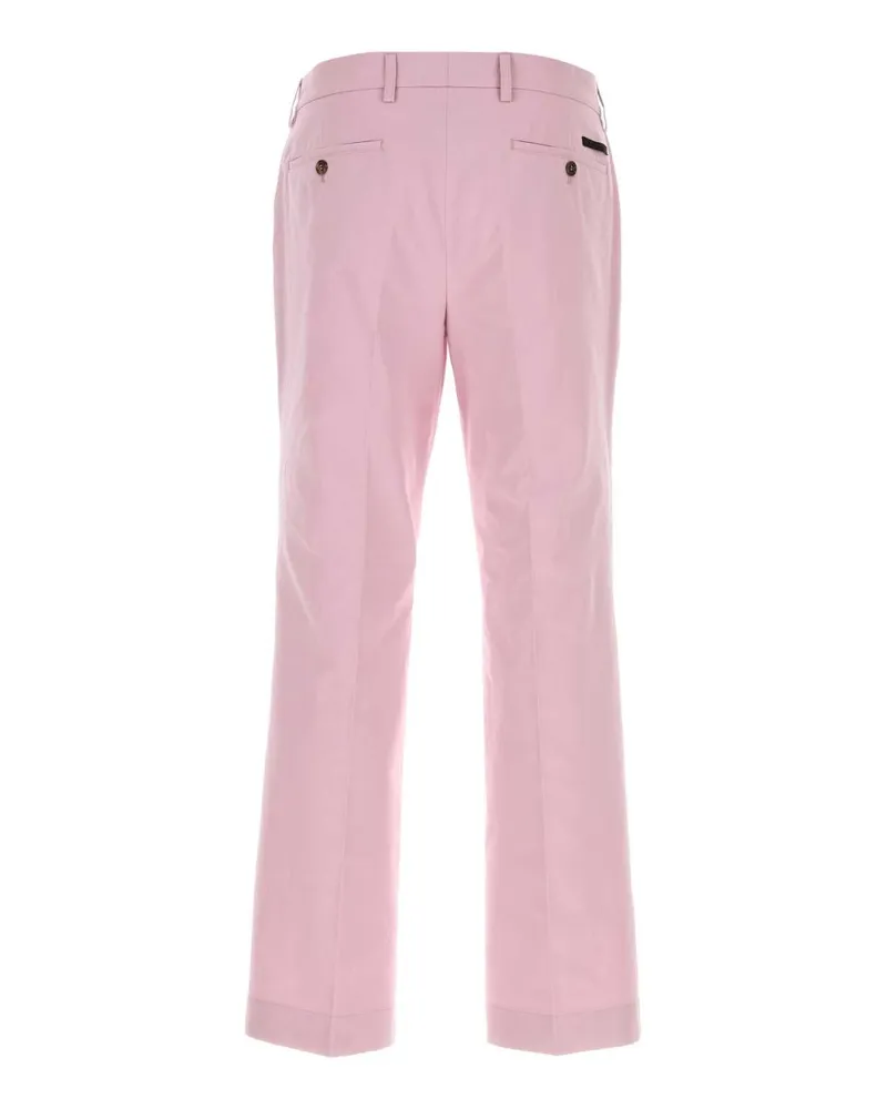 Prada Men's Pink Poplin Pant Alabastro Esterno: Cotone Pantaloni Pink