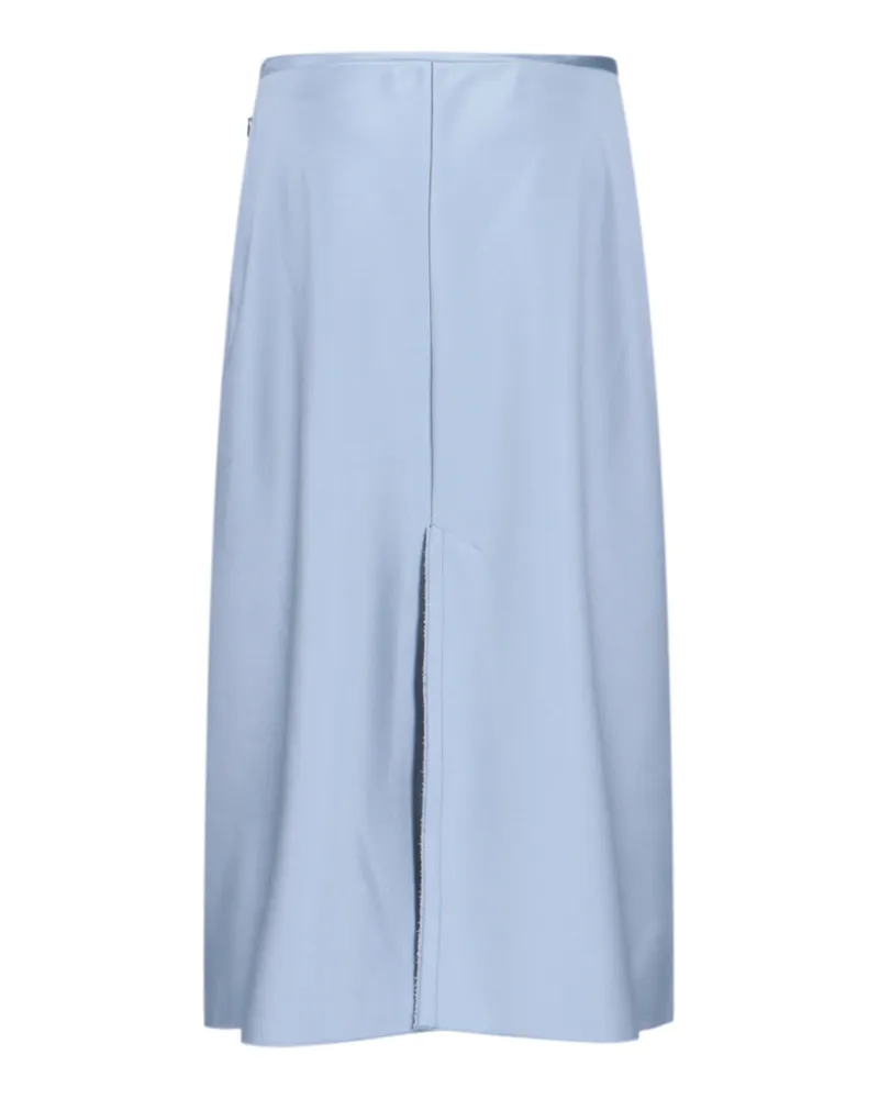 AMI Paris Women's Ami Skirts Blue Polyester Blue