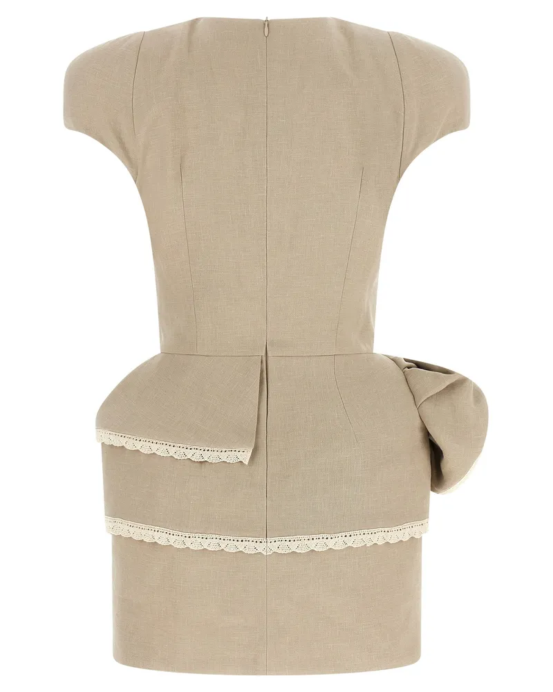 Magda Butrym Dress — Beige Beige