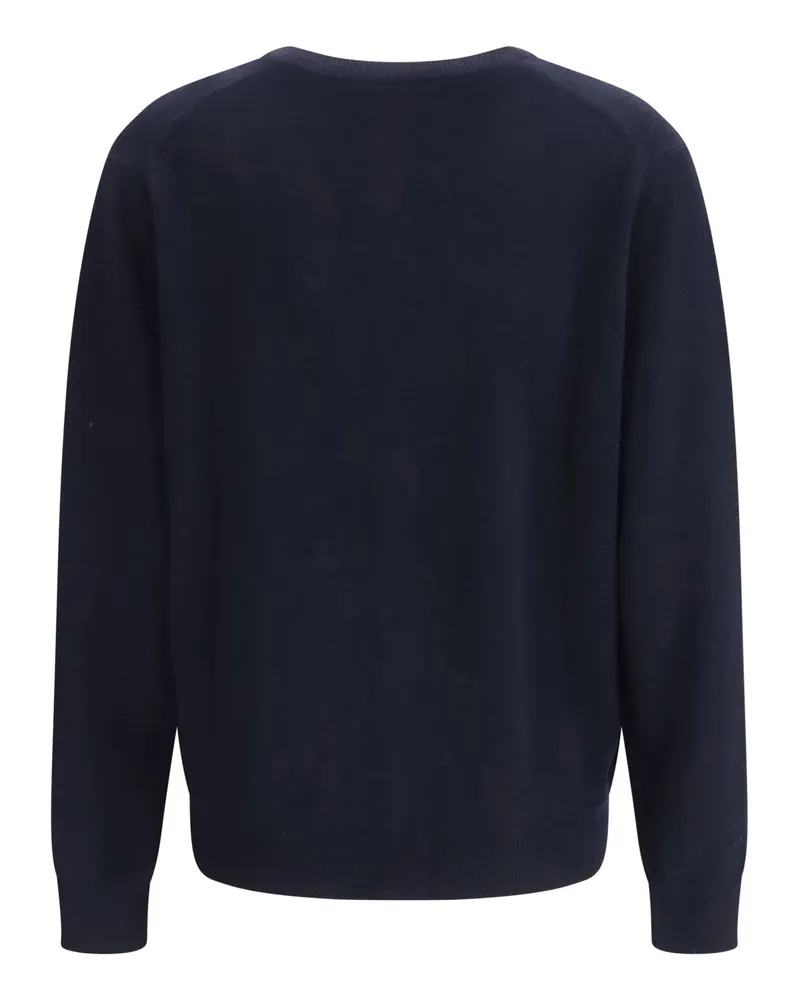 ALLUDE Women's Cashmere Cardigan 14 Kashmir-Capra Hircus Kashmir/capra Sweater Navy