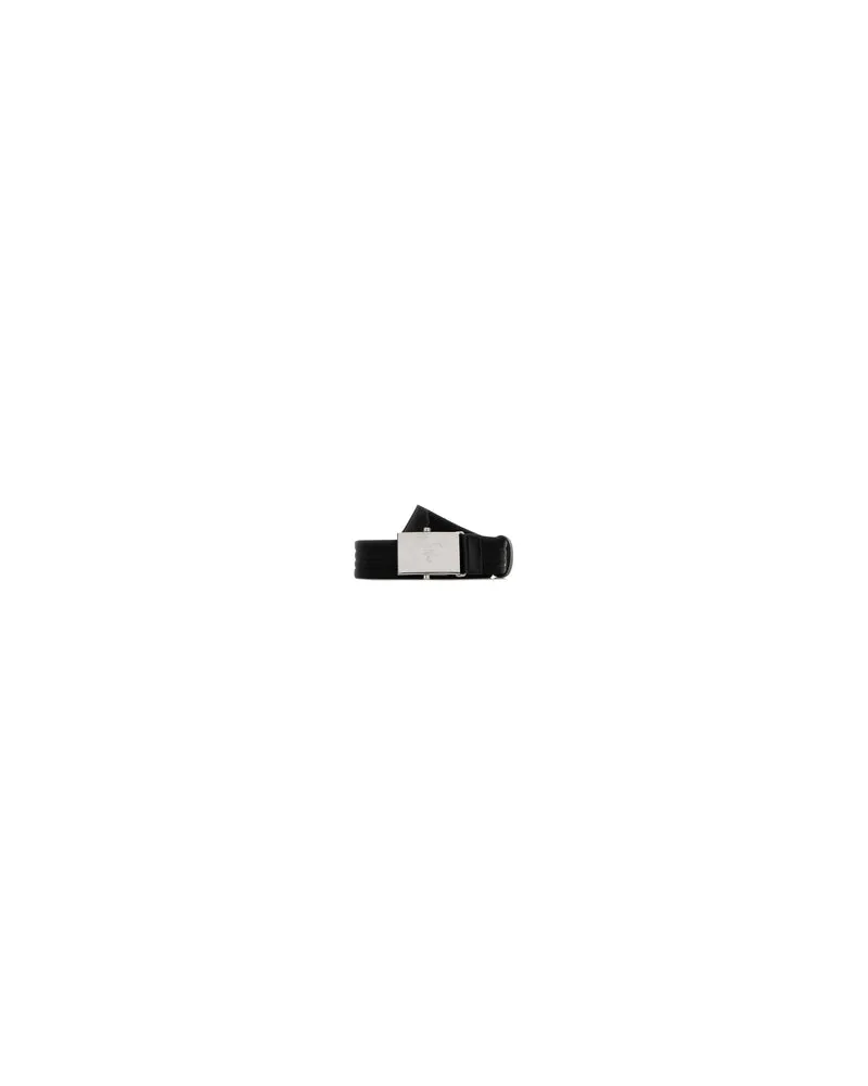 Prada Men's Black Fabric Belt Nero Cinture Black