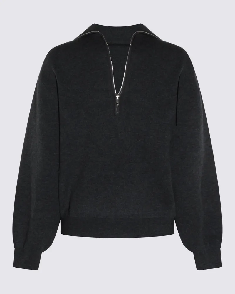Balenciaga Women's Sweaters Dark Heather Grey _wo Pa Ea Gray