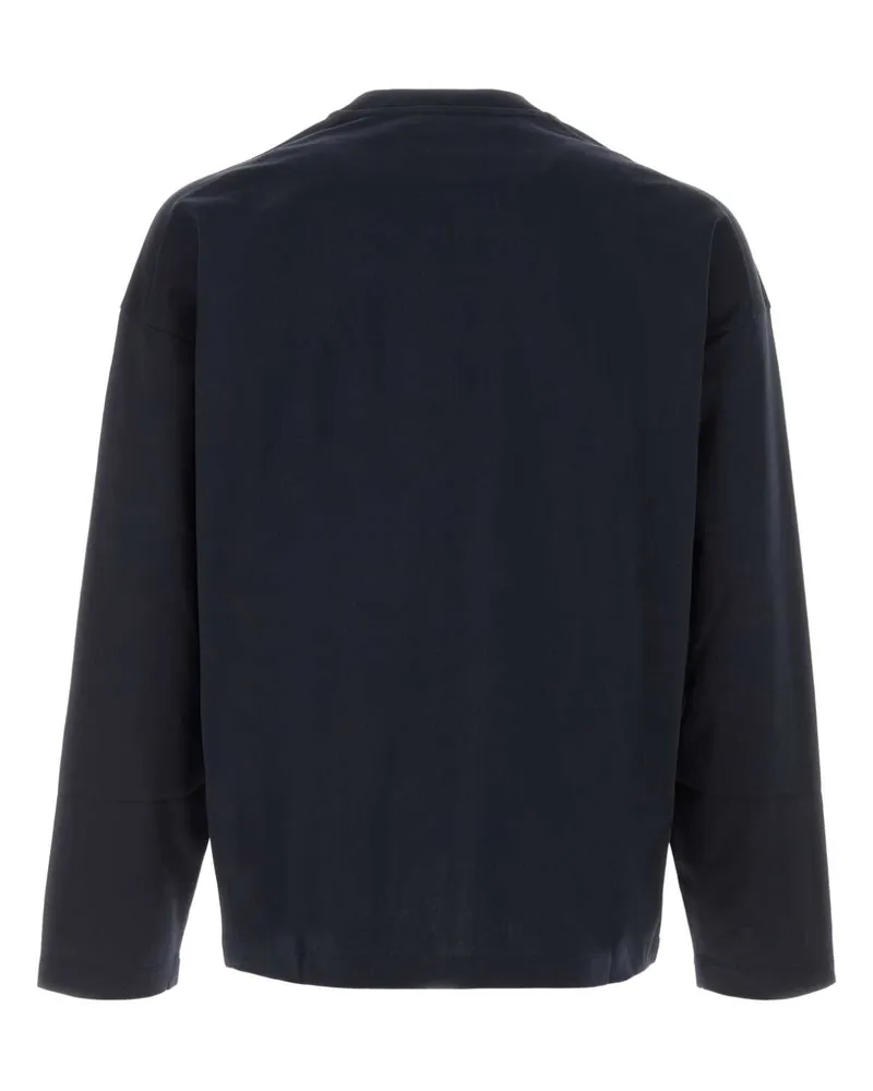 Jil Sander Men's Cotton Long-Sleeve T-Shirt Navy Navy