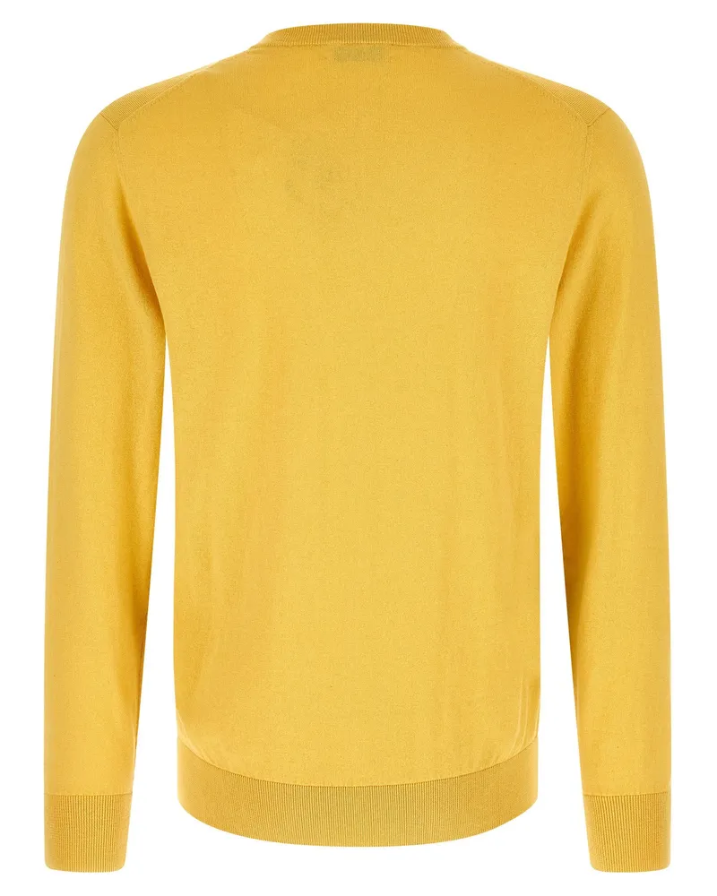 Ballantyne Argyle Jacquard Sweater — Yellow Yellow