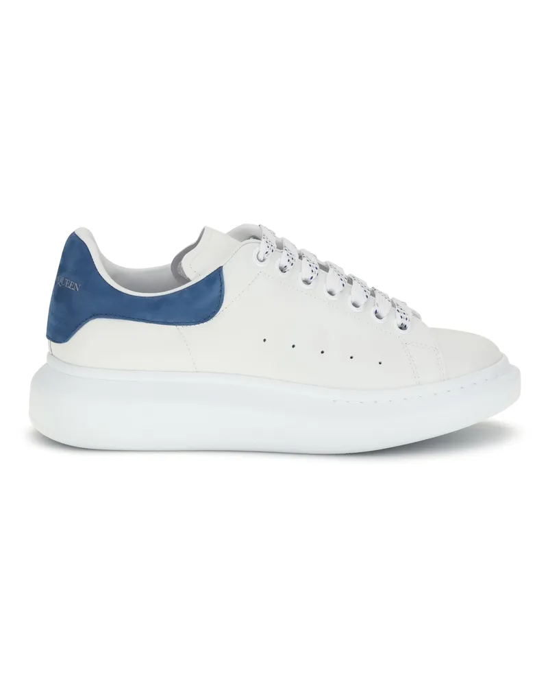 Alexander McQueen Men's Leather Sneakers White-Paris Blue White/paris White