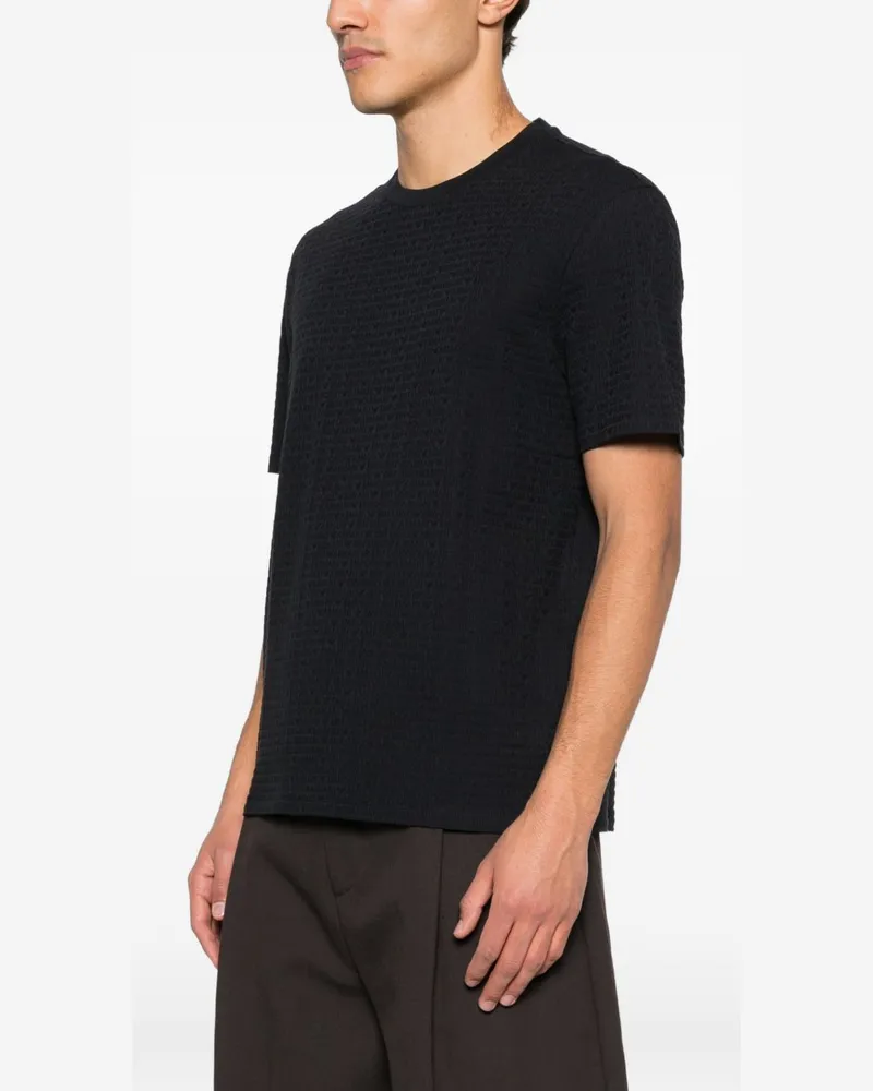 Emporio Armani Logo Cotton T-Shirt — Black Black