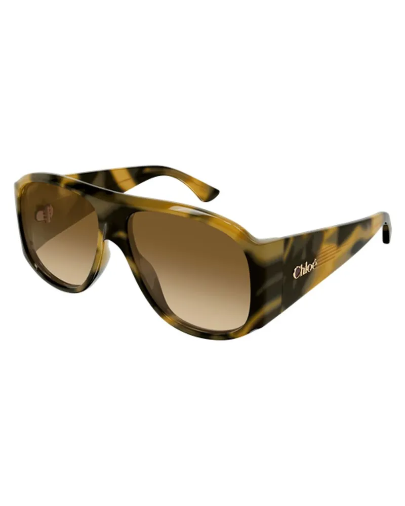 Chloé CH0347S Tortoiseshell Acetate Sunglasses — Brown Brown