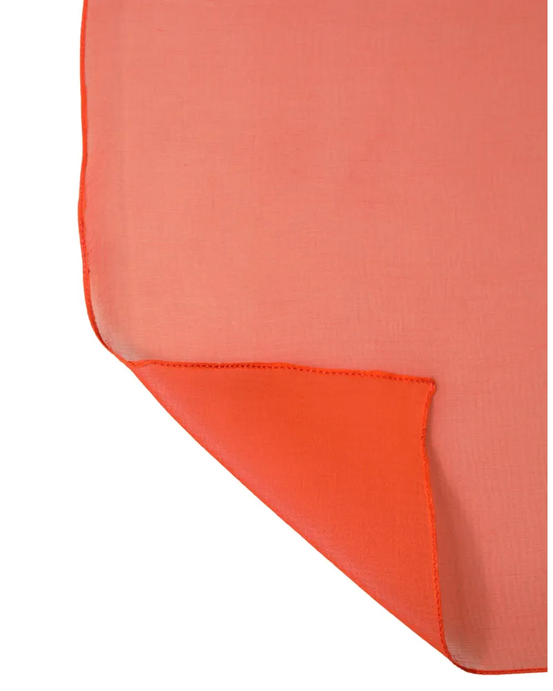 Dolce & Gabbana Women's Bright Red Silk Wrap Shawl Foulard 132cm X 98cm Scarf Red