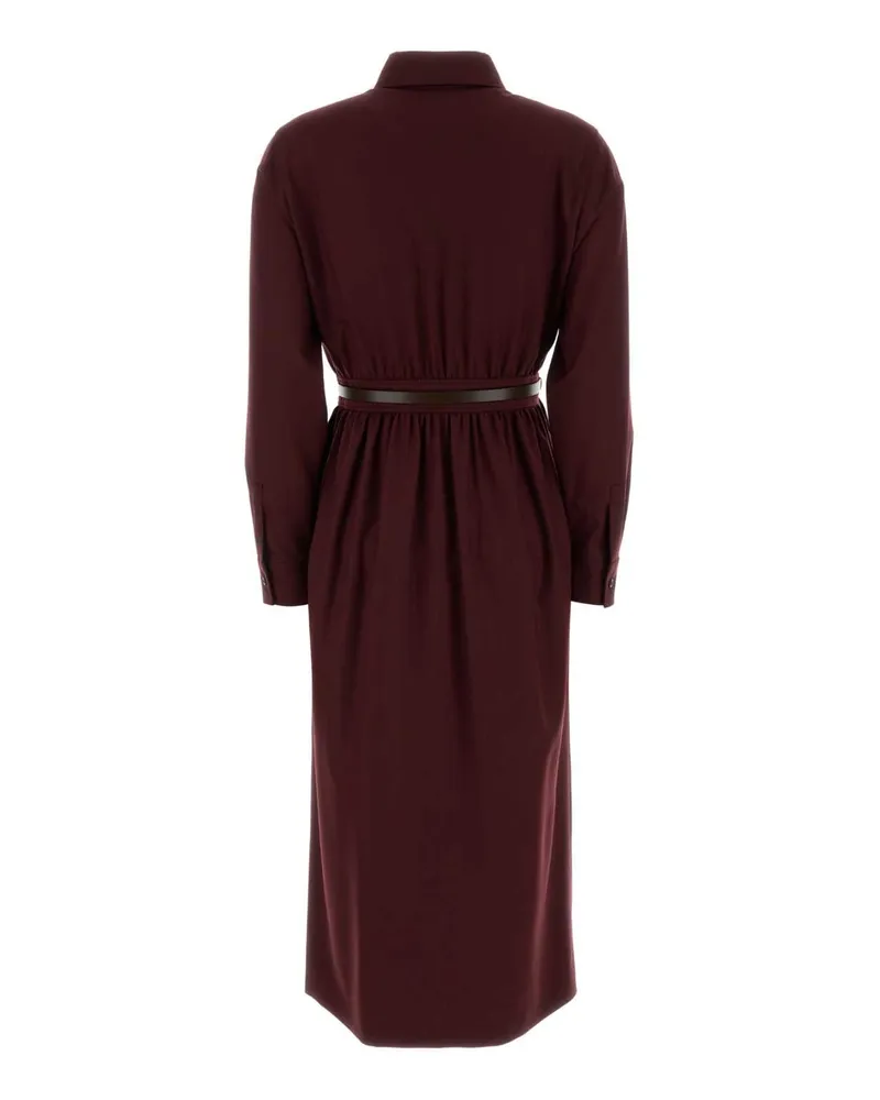 Max Mara Shirt Dress — Burgundy Burgundy