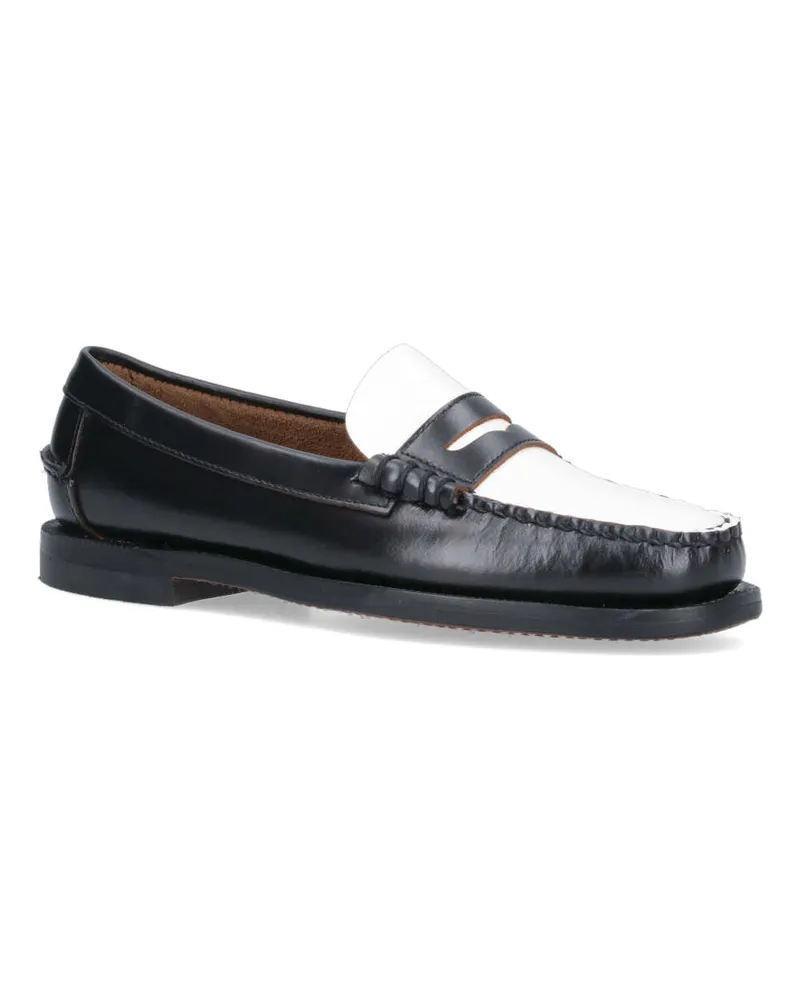 Sebago Women's Flat Shoes Black Leather Black