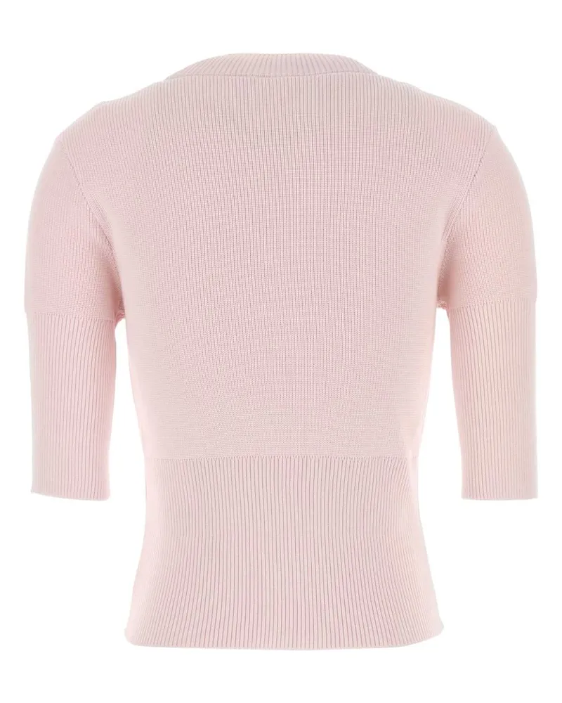 Givenchy Women's Pastel Pink Cotton Blend Sweater Babypink Exterior: Wool Maglieria Pink