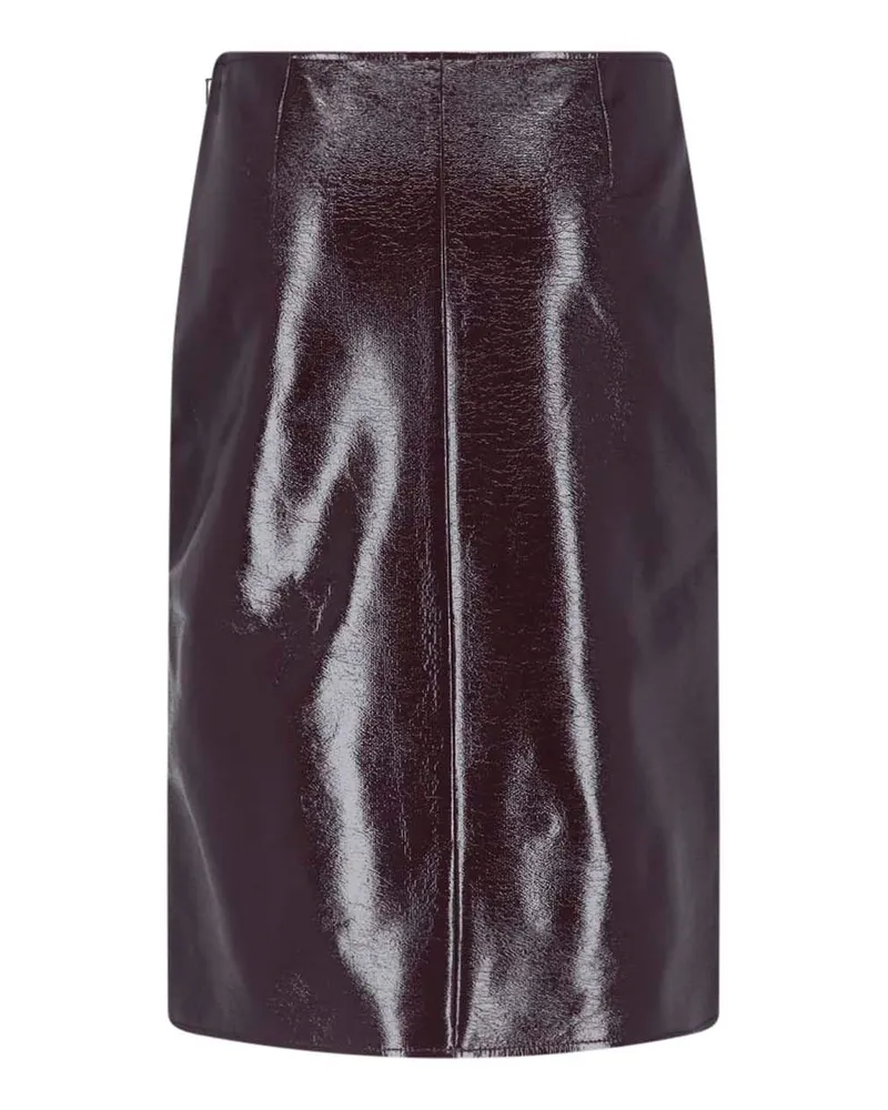 Courrèges Women's Skirts Red Cotton Burgundy
