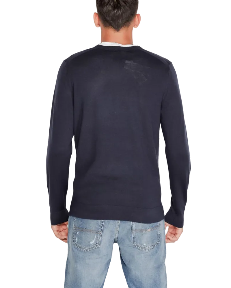 Calvin Klein Recycled Wool Crew Neck Sweater — Navy Navy
