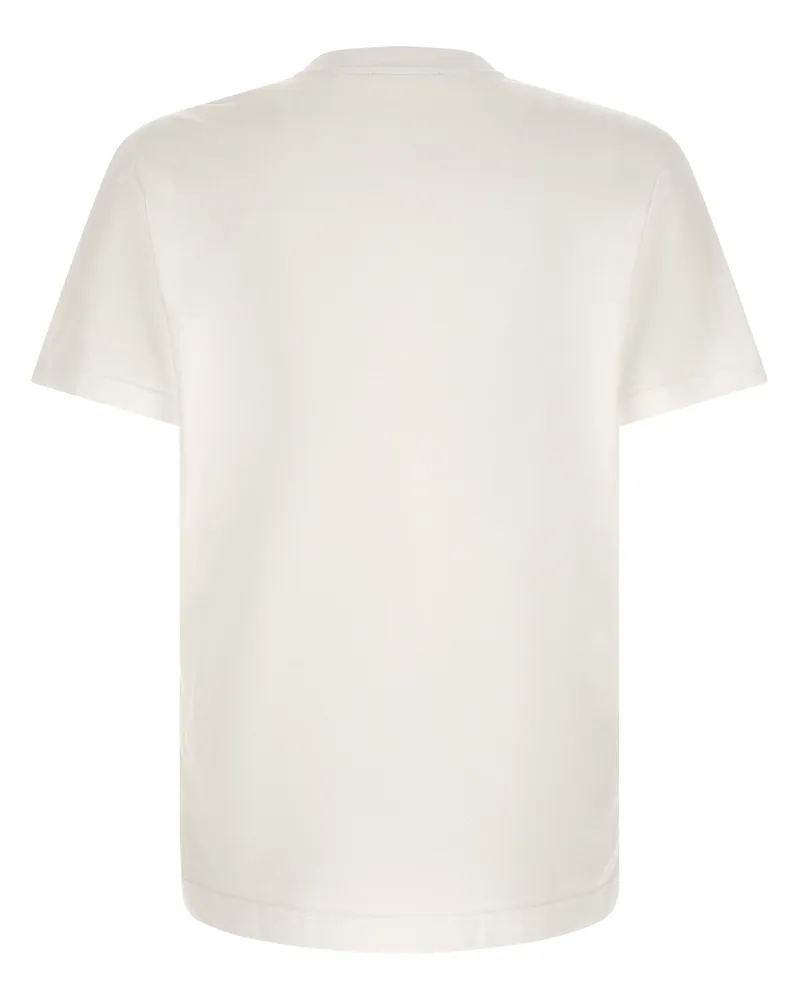 Dolce & Gabbana Openwork Logo T-shirt — White White