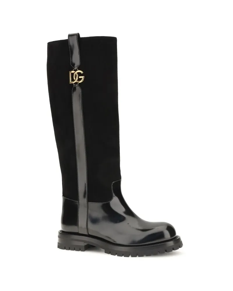 Dolce & Gabbana Bernini Boots — Black Black
