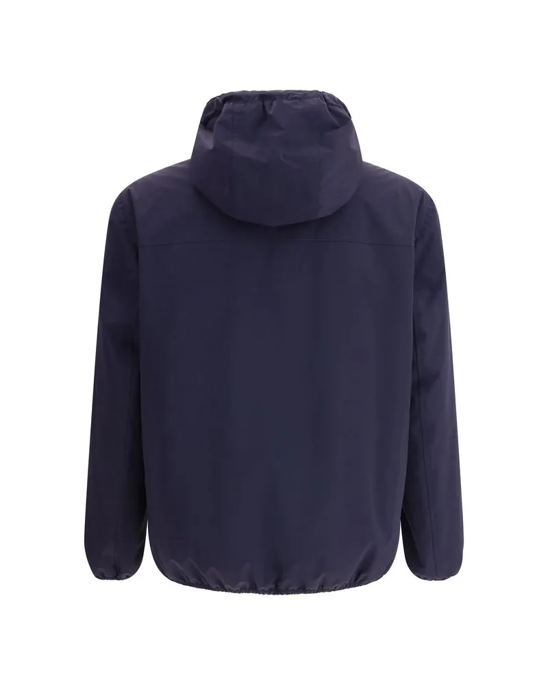 Brunello Cucinelli Men's Blue Nylon Shell Jacket Clothing Navy