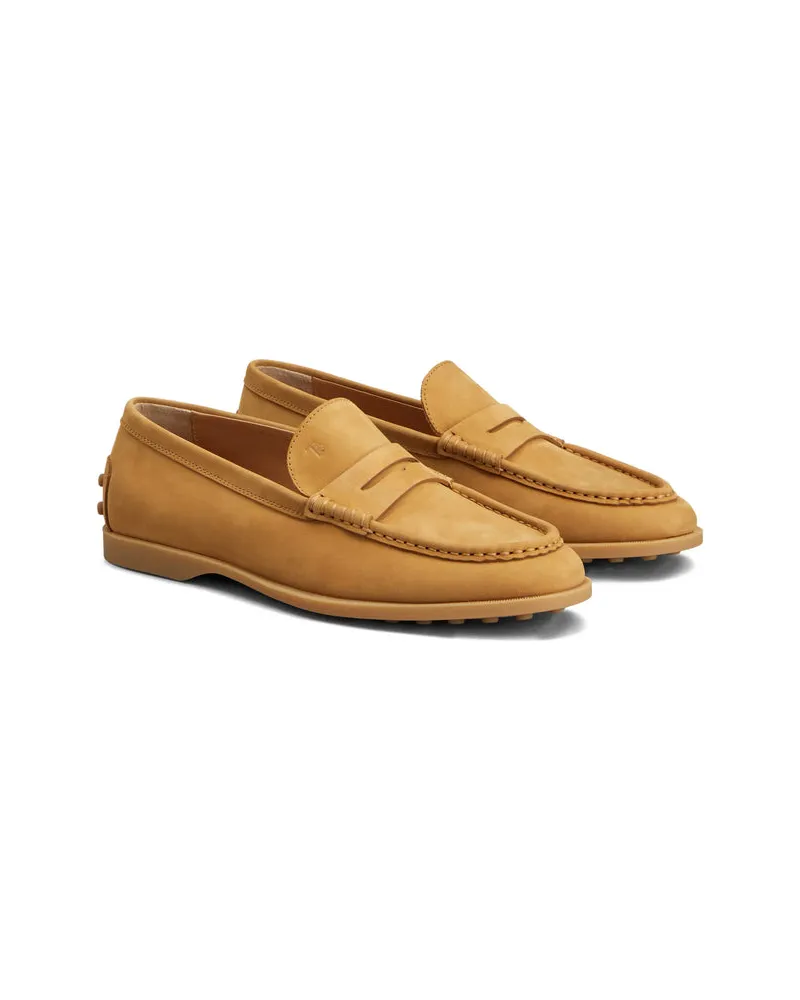 TOD'S Women's Yellow Rubber Loafers With Pebbles Neutrals Calfskin: 100 Beige