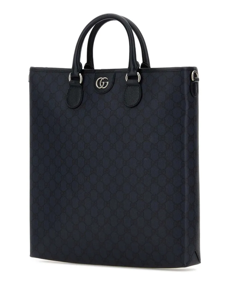 Gucci Men's Gg Supreme Fabric Ophidia Shopping Bag Bluedkblublueblu Borse A Mano Navy