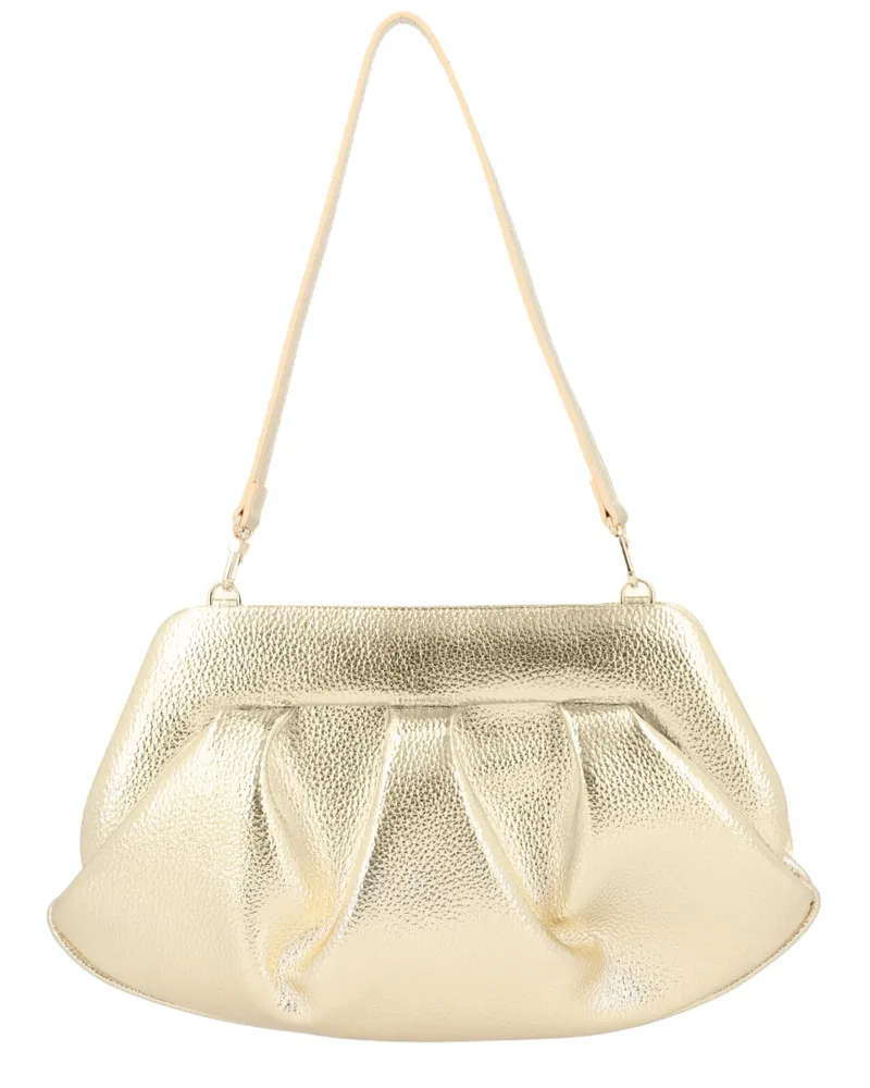THEMOIRÈ Women's Baguette Bag Bios Gold Polyurethane Shoulder Gold