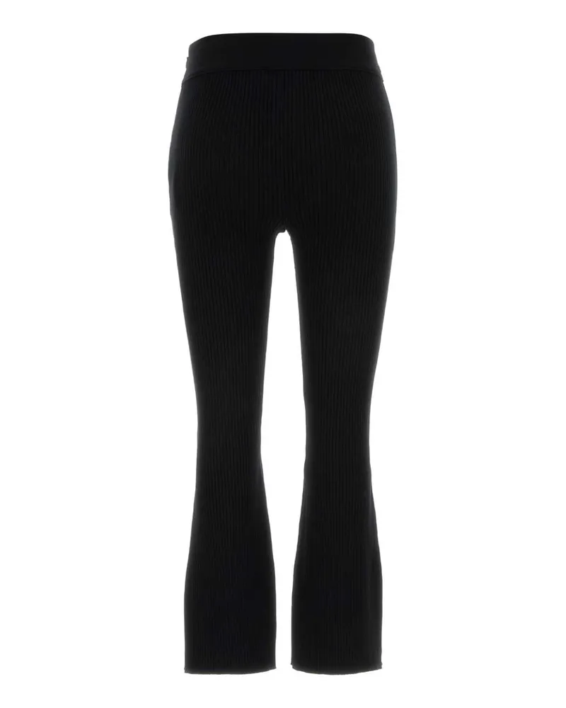 Courrèges 126mpa677fi0001 9999 Black Exterior: Viscose Polyester Pantaloni Trousers Black