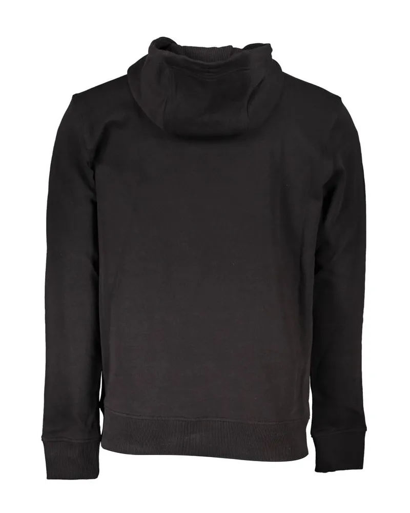 Tommy Hilfiger Logo-Embroidered Cotton Hoodie — Black Black