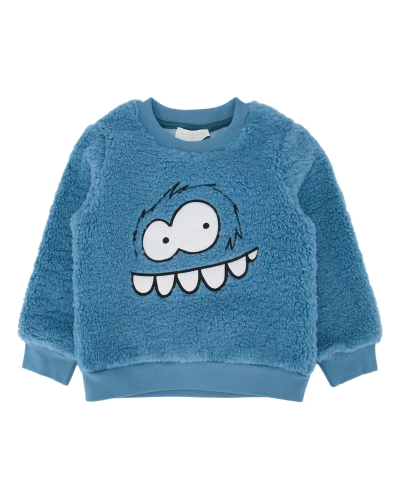 Stella McCartney Kids Character-Print Fleece Sweatshirt — Blue Blue
