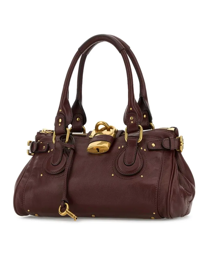 Chloé Women's Chocolate Leather Paddington Shoulder Bag Craftybrown Borse A Mano Brown