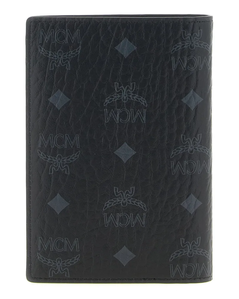 MCM Ottomar Passport Holder — Black Black