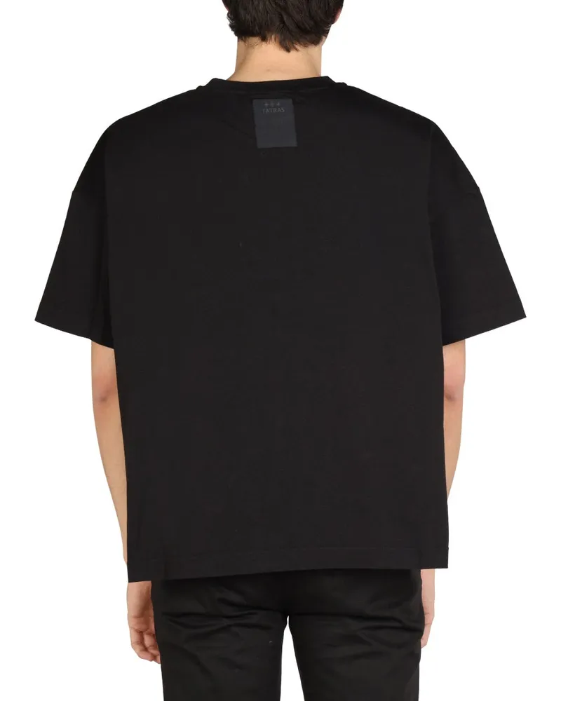TATRAS Oversized Fit Cotton T-Shirt — Black Black