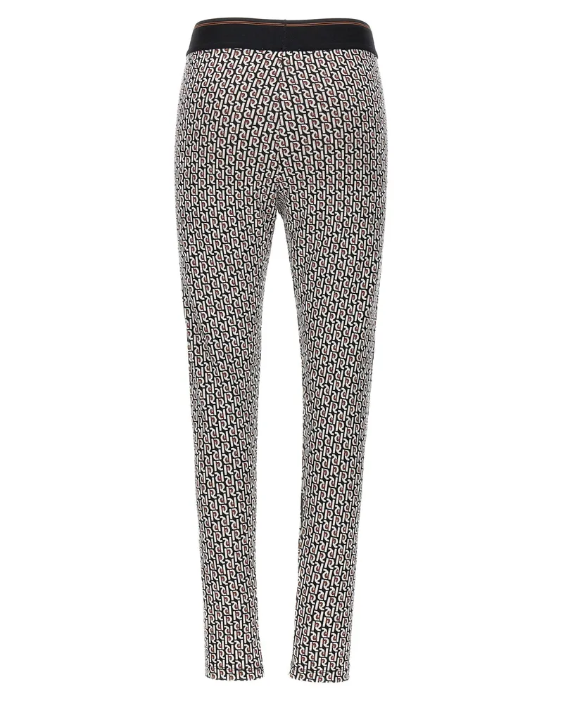 Paco Rabanne Logo-Monogram Leggings — Black Black