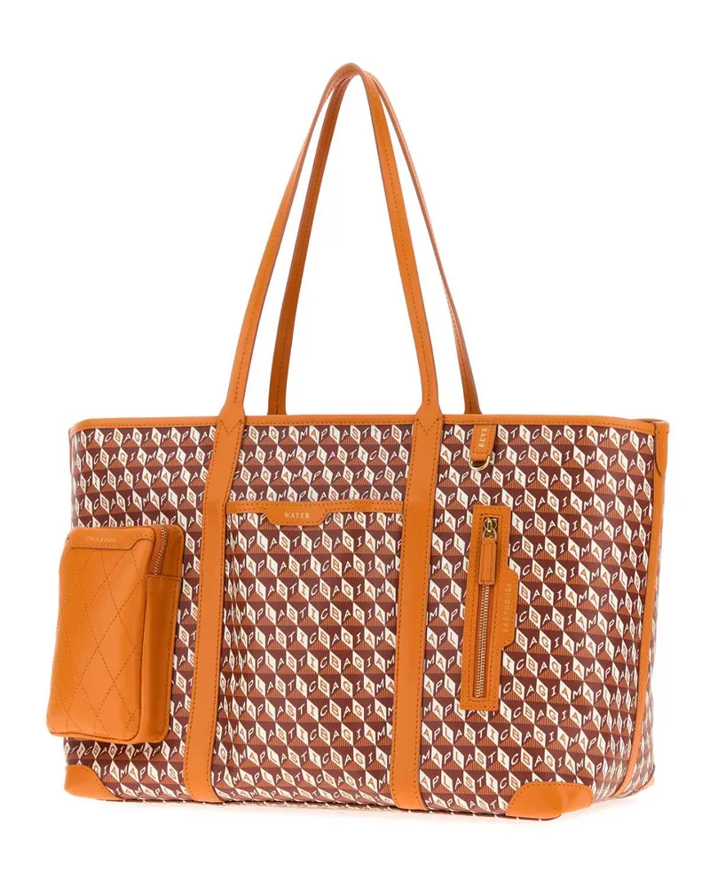 Anya Hindmarch Plastic Fabric Tote Bag — Orange Orange