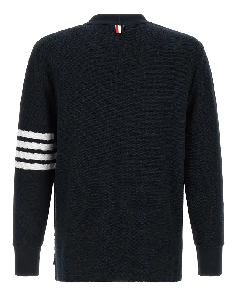 Thom Browne Men's Blue Cotton Cardigan Clothing Navy