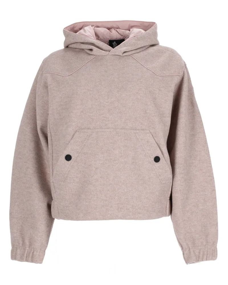 Moncler Logo Patch Sweatshirt — Pink Pink