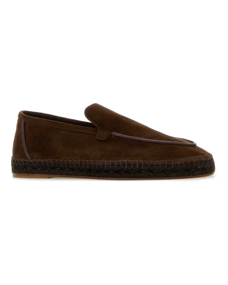 Castañer Men's Chocolate Suede Neals Espadrilles Marron Choc. Espadrillas Brown