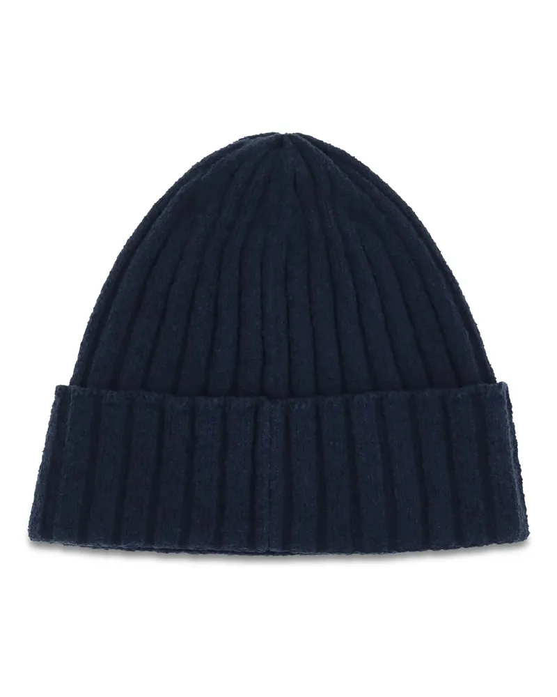Dolce & Gabbana Men's Beanie Hat Blu Scurissimo 1 Wool Ovis Aries E Hairbands Navy