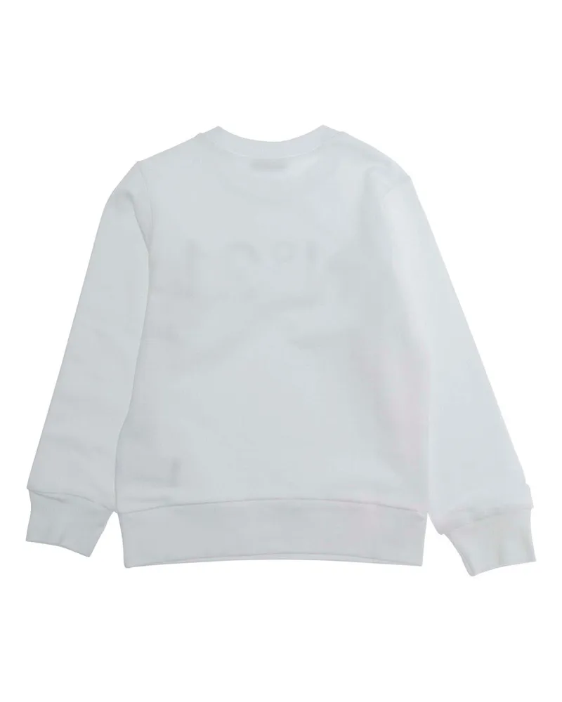 N° 21 Boys' Crewneck Sweatshirt Kids White Cotton Hoods & Sweatshirts White