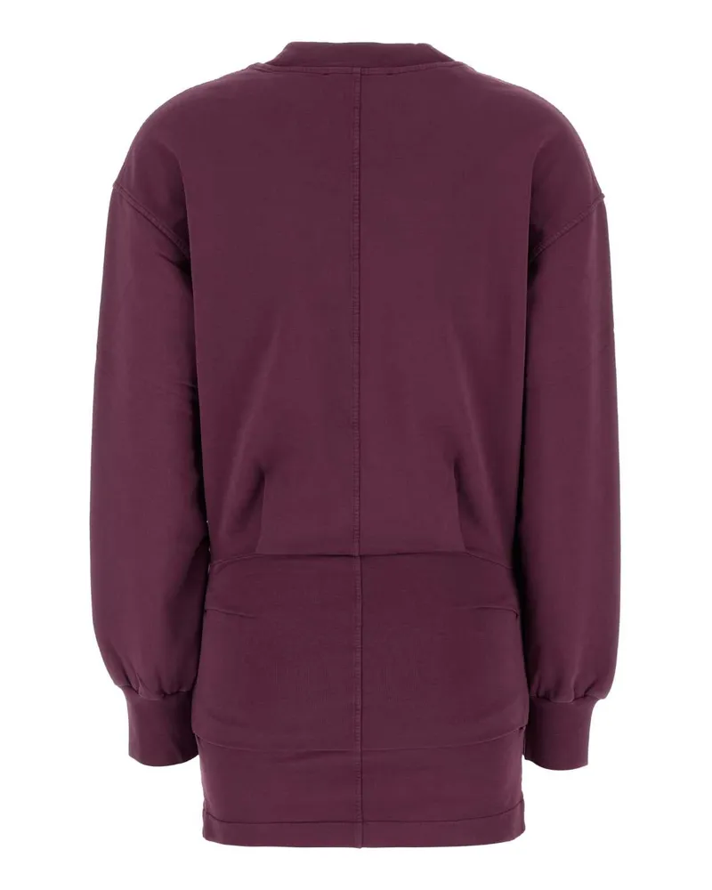 ATTICO Women's Plum Stretch Cotton Mini Dress Burgundy Abiti Purple