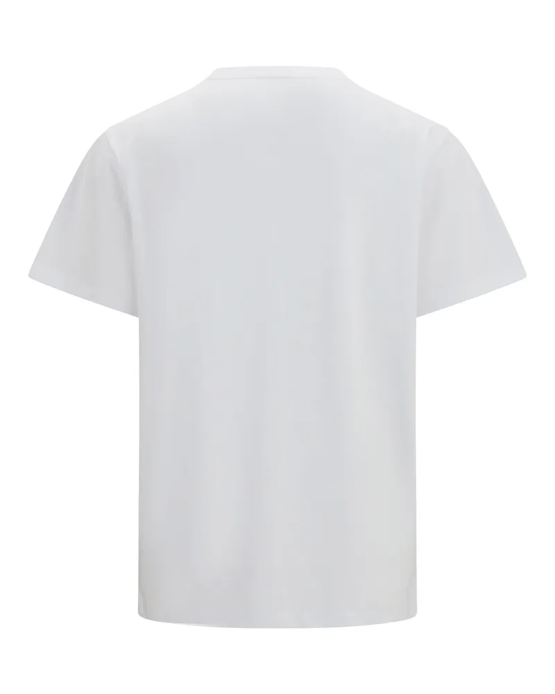 Ganni Women's Western T-Shirt With Cowboy Boots Bright White Cotton T-Shirts And Polos White