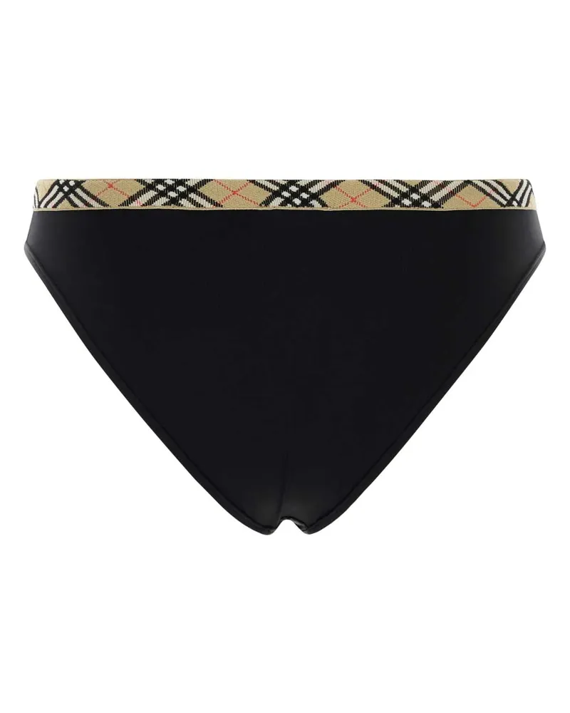 Burberry Women Black Stretch Nylon Bikini Bottom Costumi Da Bagno Swimwear Black