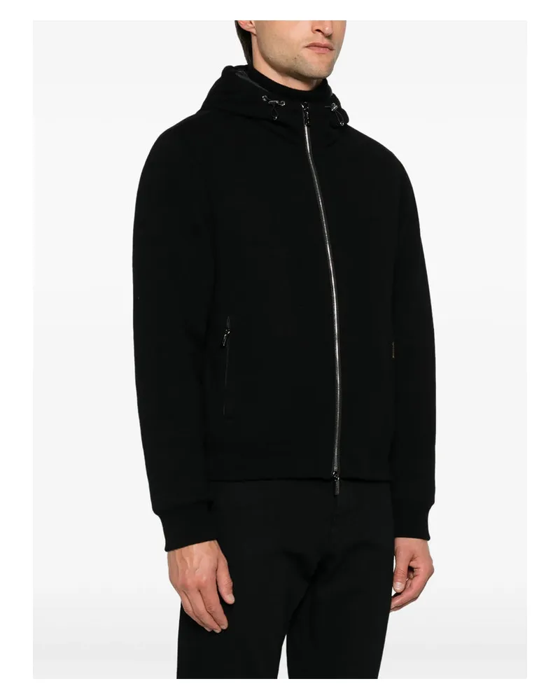 MOORER Brigno Bomber Jacket — Black Black