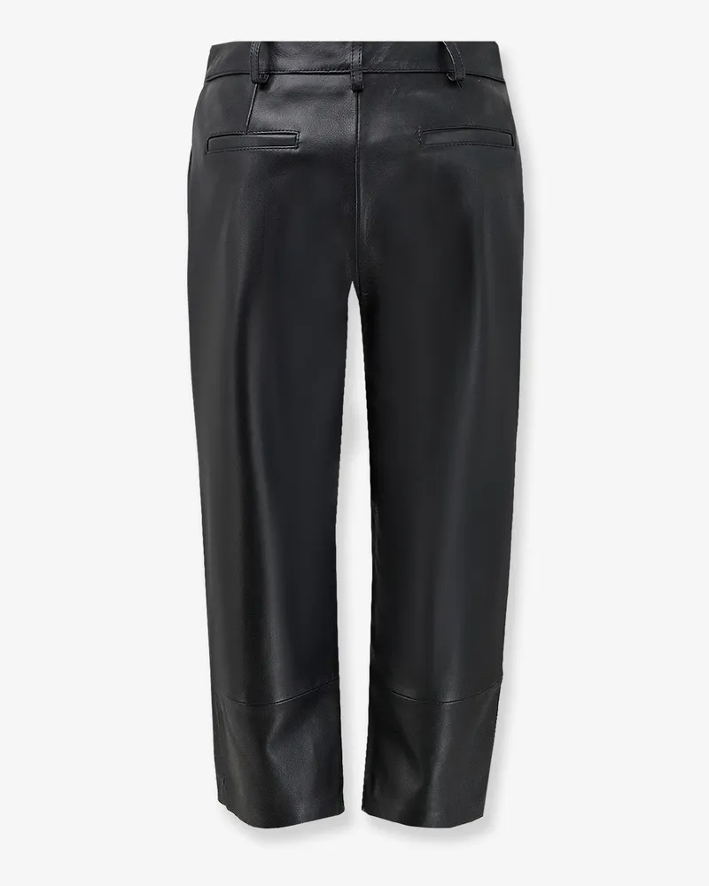 FRANKIE Shop Women Trousers Lior Capri Leather Black Black