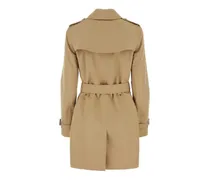 Women's Beige Gabardine Trench Coat Honey Cotton