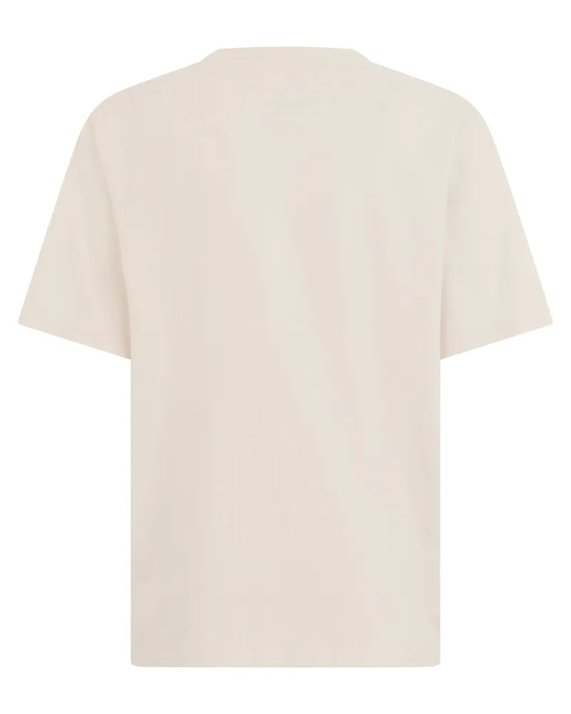 Maison Margiela Women T-Shirt With Drape Ecru Cotton T-Shirts & Jerseys 