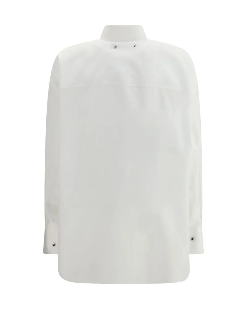 Golden Goose Women White Cotton Dress Shirt White