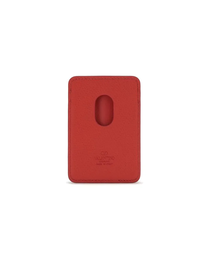 Valentino Garavani VLogo Card Case — Red Red
